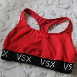 Red Victoria's Secret Sports bra